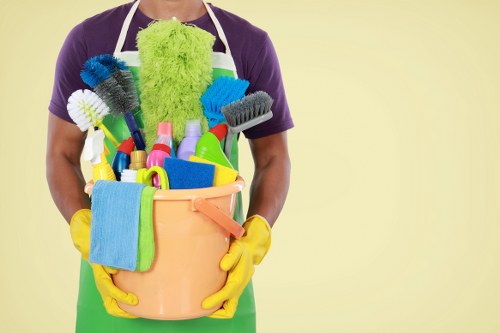 Property manager inspecting a freshly cleaned rental unit