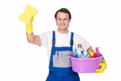 Cleaning dust and debris after building work