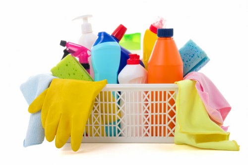 Deep cleaning kitchen surfaces and appliances