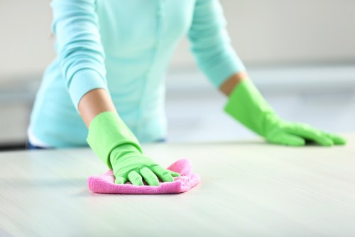 Bathroom cleaning during end of tenancy cleaning service