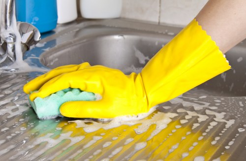 Sanitized office restrooms and common areas for workplace hygiene
