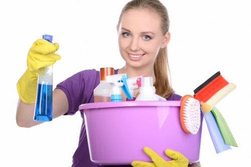 Professional cleaning of windows and surfaces after renovation
